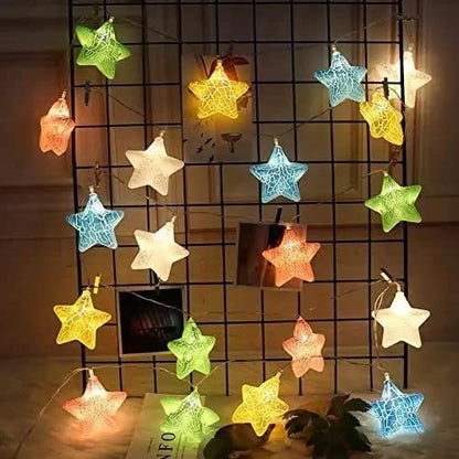 MAPPERZ Led Serial String Lights for Home Decore Copper Wire 12 Stars 138 led Lights for Birthday Festive Decore