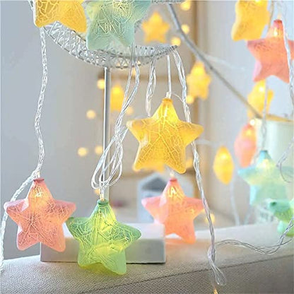 MAPPERZ Led Serial String Lights for Home Decore Copper Wire 12 Stars 138 led Lights for Birthday Festive Decore