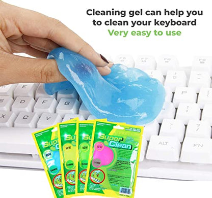 MAPPERZ Super Clean Gel for Car, Car Cleaning Kit Universal Removal Putty Cleaning Keyboard Cleaner for Car Vents, PC, Laptops, Cameras (Multicolor)