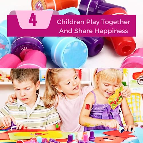 MAPPERZ Emoji Stamps Art and Craft Smiley Multicolor Punches Stamp for Kids (Pack of 12)