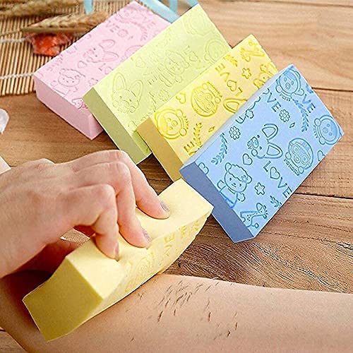 MAPPERZ Ultra Soft Exfoliating Sponge, Asian Bath Sponge For Shower, Japanese Spa Cellulite Massager, Dead Skin Remover Sponge For Body, Face Scrubber for Women and Men, Random Color, Pack Of 1