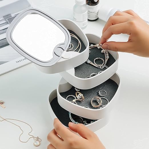 MAPPERZ Clear Transparent Plastic Organizer Box with Adjustable Compartment Dividers Jewlery Storage Rock Collection Box for Fishing Tackles Washi Tapes Threads Multipurpose Plastic Storage Box