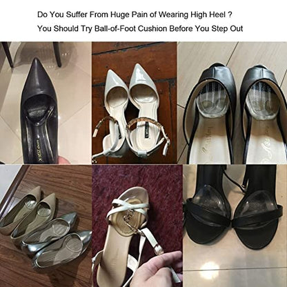 MAPPERZ Anti Slip Silicon Shoes Pad/High Heels Toe Pads Insole/Forefoot Insoles for Metatarsal Support