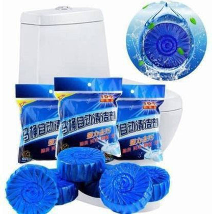 MAPPERZ Automatic Toilet Bowl Cleaner Flush Tank Tablets Stain Remover Bathroom(Color- Blue)