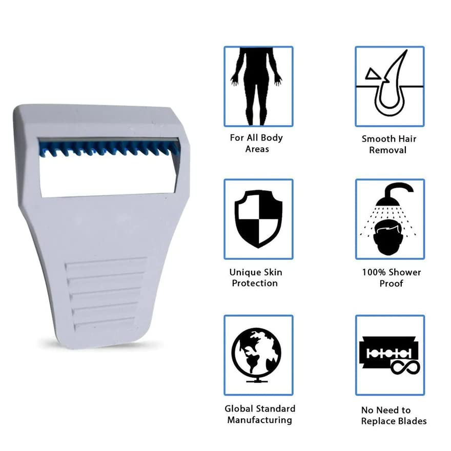 MAPPERZ 1 Pc Body And Bikini Razor Hair Removal Razor for Women Standard - Multicolor