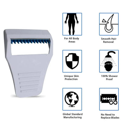 MAPPERZ 1 Pc Body And Bikini Razor Hair Removal Razor for Women Standard - Multicolor