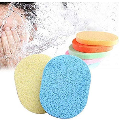 Mapperz Facial Cleaning Wash Puff Sponge | Makeup Washing Pad Deep Cleansing & Exfoliating Facial Sponge - Assorted Color