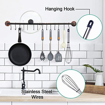 MAPPERZ Stainless Steel Whisk for Blending, Whisking, Beating and Stirring, Enhanced Version Balloon Wire Whisk,Random Color, Pack of 1