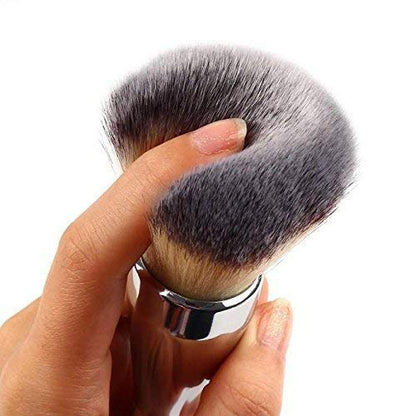 MAPPERZ 1 Pc Cosmetic Soft Bristle Makeup Face Blush Powder Makeup Powder Tool - Silver