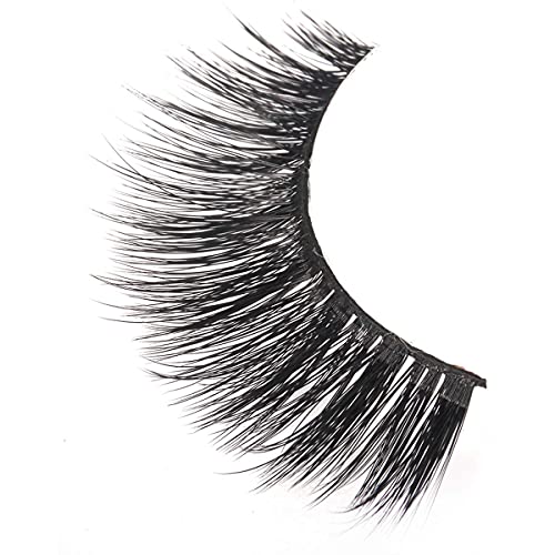 Mapperz False Eyelashes | Black Handmade Natural 3D Thick Long False Eyelashes | Soft Natural Black Thick Long False Eyelashes Makeup Extension Pack