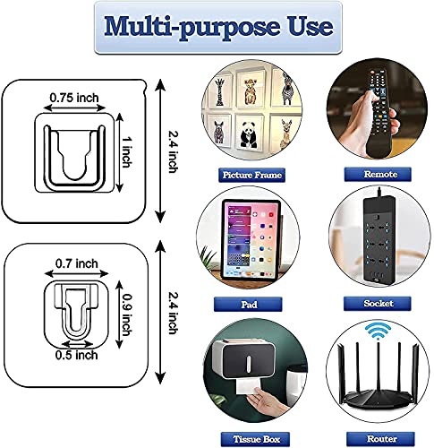 Mapperz Double-Sided Adhesive Wall Hooks- Wall-Sticking Hooks Without Punching and Nails, Waterproof and Oil-Proof, Heavy-Duty Self-Adhesive Hooks for Bathroom and Kitchen