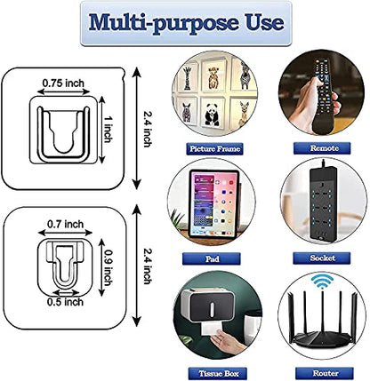 Mapperz Double-Sided Adhesive Wall Hooks- Wall-Sticking Hooks Without Punching and Nails, Waterproof and Oil-Proof, Heavy-Duty Self-Adhesive Hooks for Bathroom and Kitchen