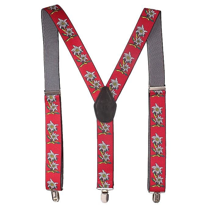 MAPPERZ Clips Suspender 3 Clips and 3.5cm Strap Width Suspender for Men and Women (Random color)