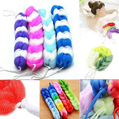MAPPERZ Back Stretchable Loofah/ Sponge Men and Women/ Scrubber for Bathing - Multicolor