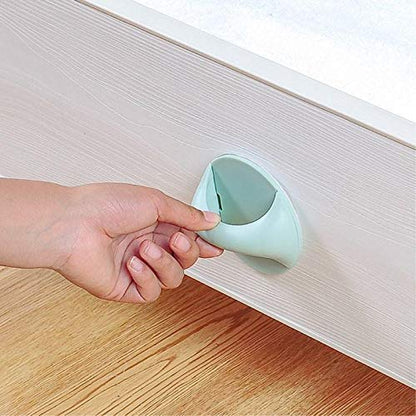 MAPPERZ Self Adhesive Peel and Stick Plastic Handles Pull knob for Sliding Door, Drawer, Window, Commode and Cupboard Cabinet