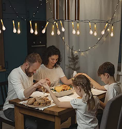 MAPPERZ Led Serial String Lights for Home Decore Copper Wire 12 Stars 138 led Lights for Birthday Festive Decore