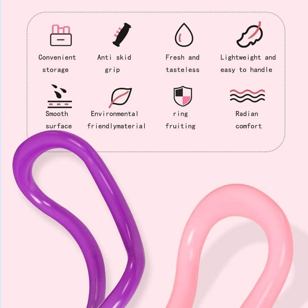 MAPPERZ Yoga Ring, Yoga Circle Stretch Ring Fascia Massage Workout Pilates, Ring Fitness Home Gym Accessories - 23x12 Cm