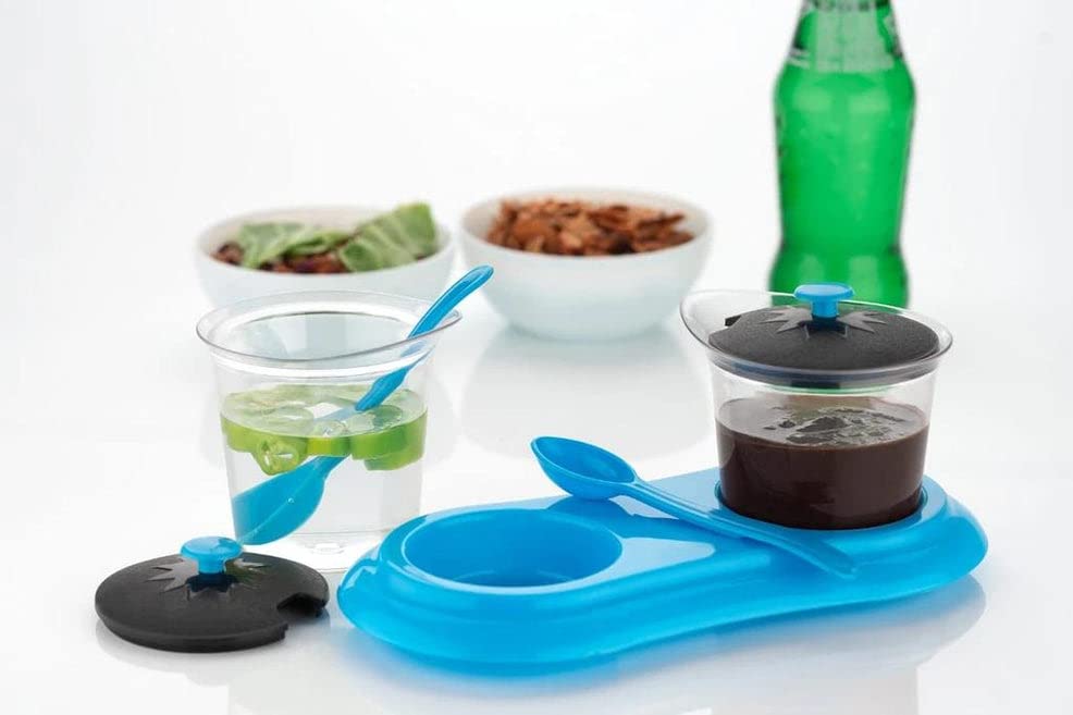 MAPPERZ Multipurpose Dining Jar Set with 2 Piece Jar and Tray Holders for Multifunctional Convenience