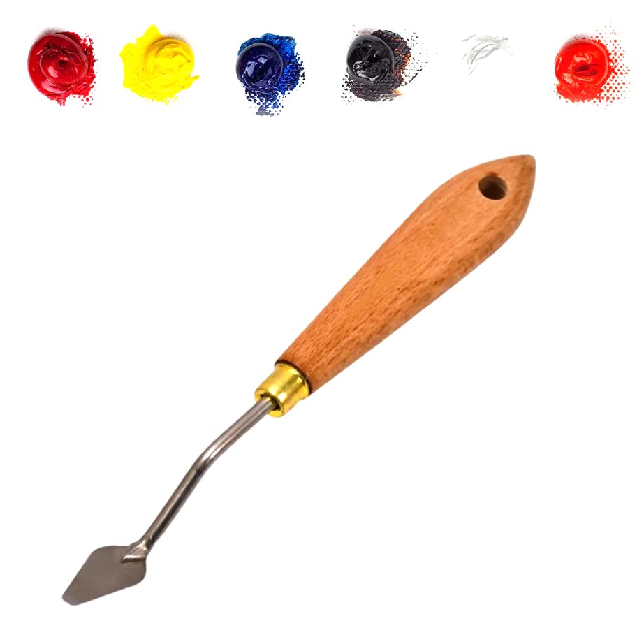 MAPPERZ Stainless Steel Artists Palette Knife Spatula Palette Knife Painting Mixing Scraper Thin and Flexible Art Tools for Oil Painting Acrylic Mixing