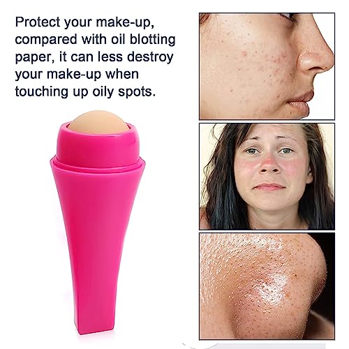 MAPPERZ Oil-absorbing Volcanic Roller, Reusable Portable Oily Skin Control On the Go, Instant Results Remove Excess Shine Rolling Stone for Oil Face Care, Natural Stone Mini Massager, Pack Of 1