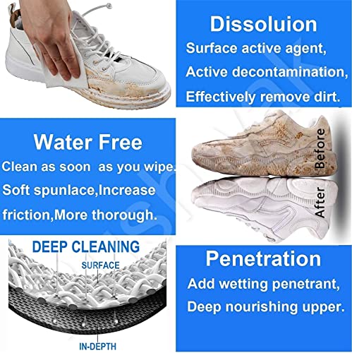 MAPPERZ Shoes Wipes Instant Shoe Cleaner Wipes Quick Sneaker Dirt Remover Disposable Cleaning Kit
