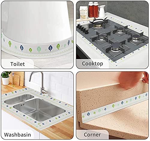 MAPPERZ Kitchen Wall Sealing Strip Tape Sink Waterproof and Oil-Proof Caulk Tape Self Adhesive Sealing Tape for Corners and Gaps