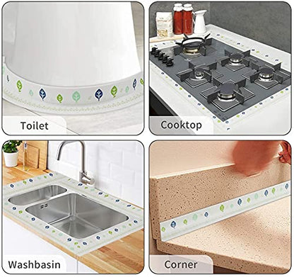 MAPPERZ Kitchen Wall Sealing Strip Tape Sink Waterproof and Oil-Proof Caulk Tape Self Adhesive Sealing Tape for Corners and Gaps