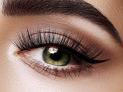 Mapperz False Eyelashes | Black Handmade Natural 3D Thick Long False Eyelashes | Soft Natural Black Thick Long False Eyelashes Makeup Extension Pack