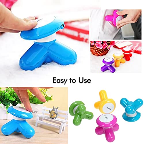 MAPPERZ Mini Vibration Battery Powered Massager for Full Body with Comfort Grip, Mini Portable Vibrating Body Massager, Random Color, Pack Of 1