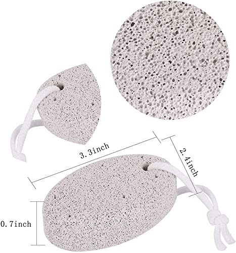 MAPPERZ Oval Shape Pumice Stone Scrubber for Body and Foot - White