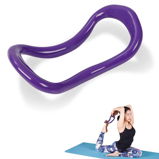 MAPPERZ Yoga Ring, Yoga Circle Stretch Ring Fascia Massage Workout Pilates, Ring Fitness Home Gym Accessories - 23x12 Cm