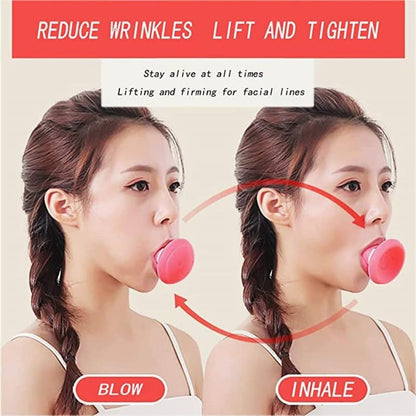 MAPPERZ Face Exerciser, Facial Yoga for Skin Tighten Firm, Jaw Exerciser, Double Chin Breathing Exercise Device Jaw Face Slimmer for Women and Men