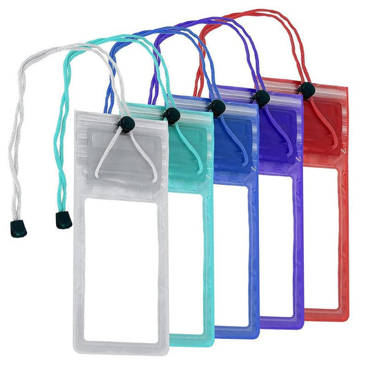 MAPPERZ Mobile Phone PVC Waterproof Sealed Rain Protection Pouch Cover for 7 inches (Transparent)