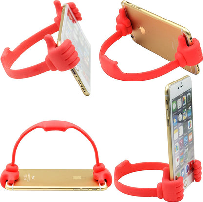 MAPPERZ Universal Mobile Holder Tabletop OK Mobile Stand, Hand Shaped Fun Mobile Cell Phone Stand Holder for Desk (Multicolour)