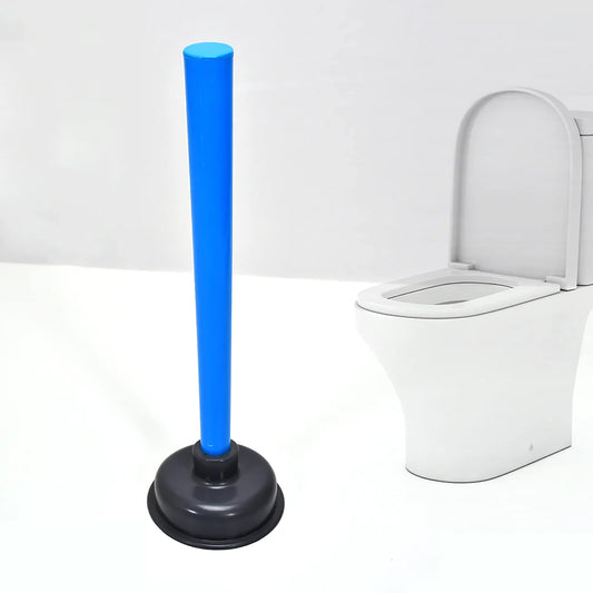 MAPPERZ Toilet Plungers for Bathroom, Plunger for Toilet Bowl and Kitchen Sink, Heavy Duty, Double Thrust Rubber Force Cup Commercial Grade, Plungers for Bathroom, Wood Handle, Random Color, Pack Of 1