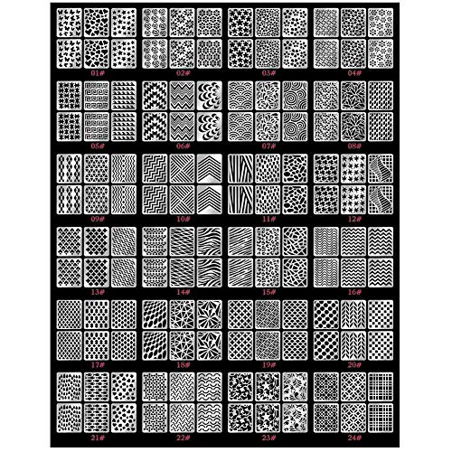 MAPPERZ Nail Art Stickers/144 Pcs Nail Art Stickers Sheets/Waterproof Nail Art Self Adhesive 3D Stickers - Multicolor