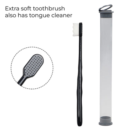 MAPPERZ Extra Soft Toothbrush For Sensitive Gums, Nano Ultra Soft Toothbrush for Extra Protection Gum Care for Kids & Adults Random Color