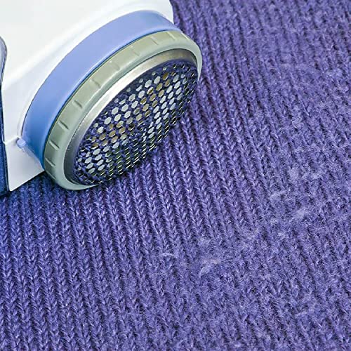 MAPPERZ Fabric Shaver, Portable Electric Lint Remover, Remove Pills Balls Bobbles from Fabric Clothes, Furniture Shaver, Sweater Pill Defuzzer, Carpet, Curtain, AC220V Plug & Play, Brush Included