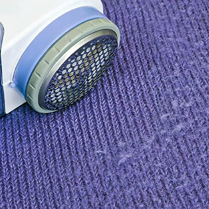 MAPPERZ Fabric Shaver, Portable Electric Lint Remover, Remove Pills Balls Bobbles from Fabric Clothes, Furniture Shaver, Sweater Pill Defuzzer, Carpet, Curtain, AC220V Plug & Play, Brush Included