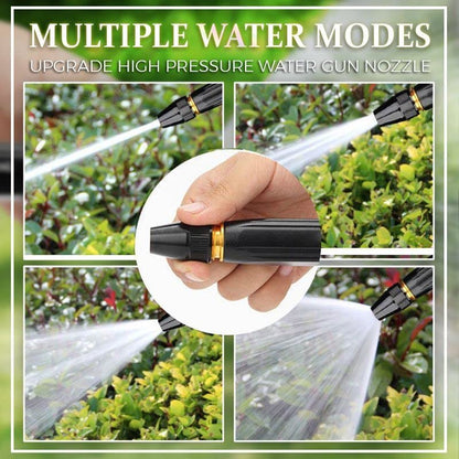 MAPPERZ Copper High Pressure Water Spray Gun, Adjustable Water Pressure Booster Jet Spray Gun, High Pressure, for Bike, Car, Pets, Garden, Floor - Window Cleaning Hose Pipe Spray Water Gun, Pack 1
