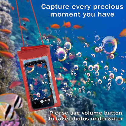MAPPERZ Mobile Phone PVC Waterproof Sealed Rain Protection Pouch Cover for 7 inches (Transparent)