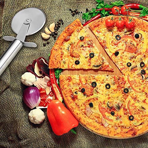MAPPERZ Stainless Steel Pizza Cutter/ Pastry Cake Slicer/ Sandwich Bread Cutter/ Sharp Wheel Type