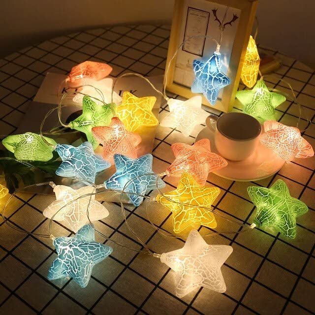 MAPPERZ Led Serial String Lights for Home Decore Copper Wire 12 Stars 138 led Lights for Birthday Festive Decore