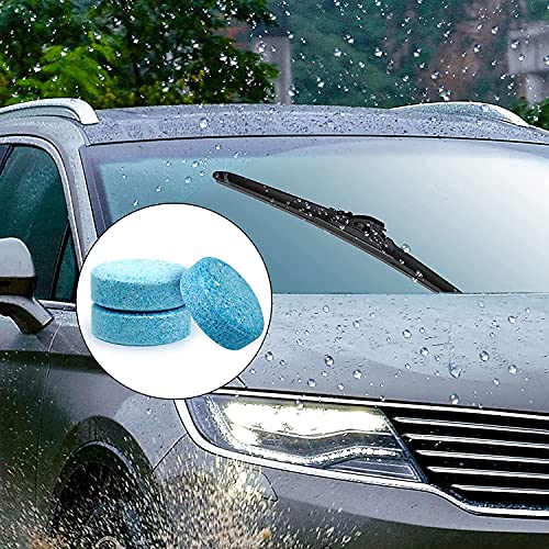 MAPPERZ Windshield Cleaning Tablets, Car Glass Cleaner Tablet, Car Window, Wiper Glass Cleaner, Concentrated Washer Fluid Tablets (30 Tablet)