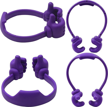 MAPPERZ Universal Mobile Holder Tabletop OK Mobile Stand, Hand Shaped Fun Mobile Cell Phone Stand Holder for Desk (Multicolour)