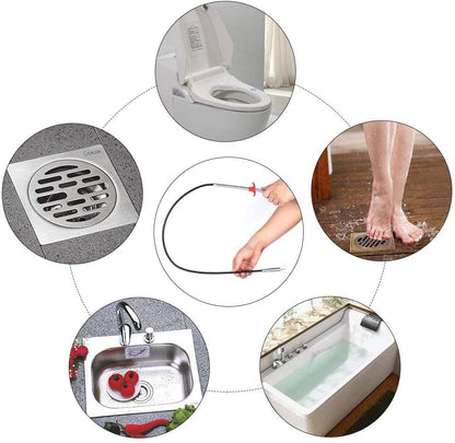 MAPPERZ Flexible Grabber Claw Pick Up Reacher Tool with 4 Claws Bendable Hose Pickup Reaching Assist Tool for Litter Pick/Home Sink/Drains/Toilet