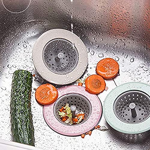 MAPPERZ Silicone Household Kitchen Sink Strainer Jali for Home Bathroom Kitchen Shower/ Blockage-Proof Hair Stoppers Drain Sink Colander Floor Drain