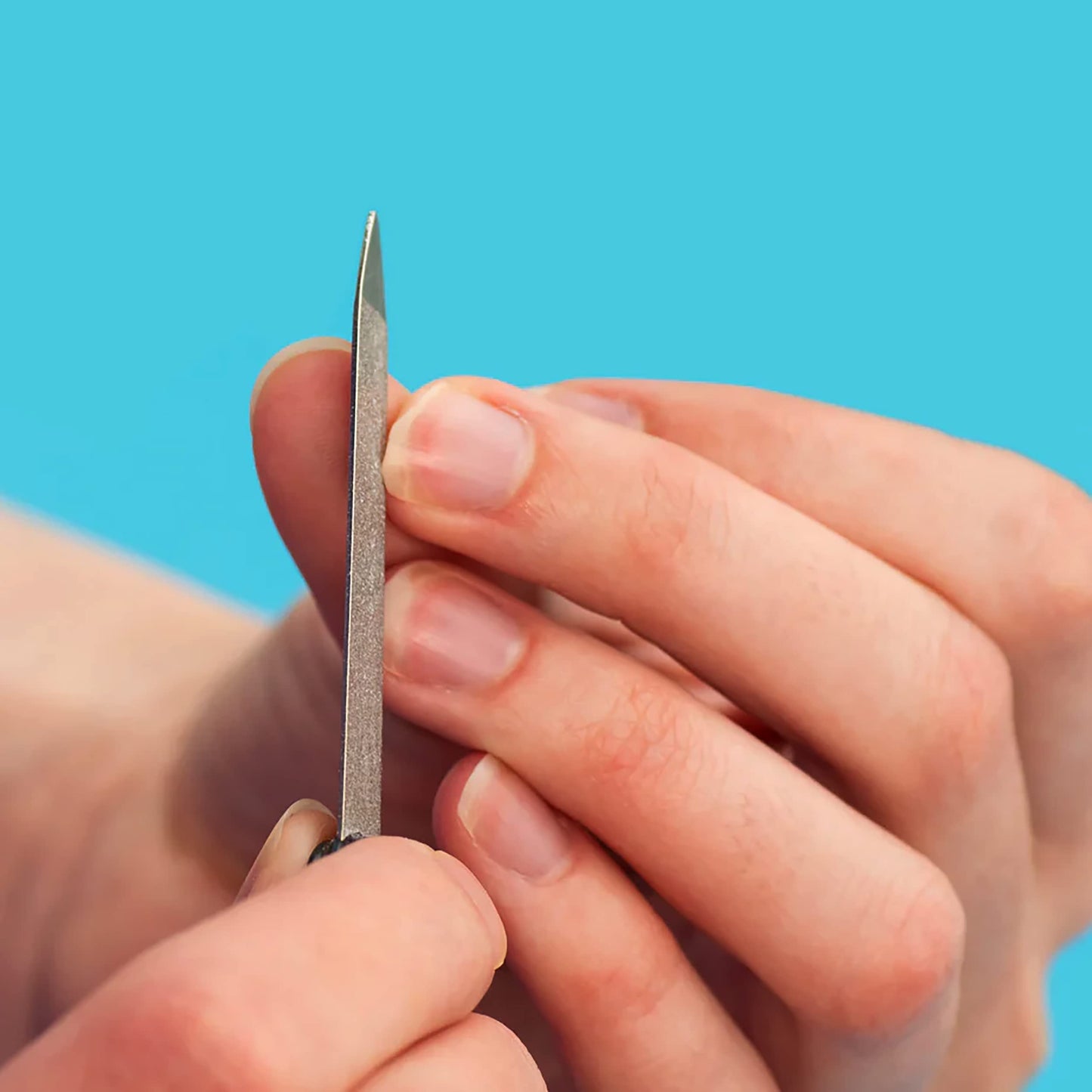 MAPPERZ Nail Filer Stainless Steel Nail Filer for Women Filer for Nails Great for Home Salon with Anti-Slip Handle