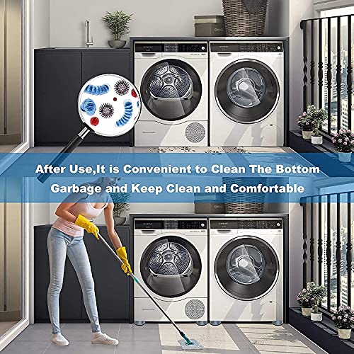 Mapperz Washer Dryer Anti Vibration Pads with Suction Cup Feet, Fridge Washing Machine Leveling Feet Anti Walk Pads Shock Absorber Furniture Lifting Base(4 Piece) Washing maching Floor Rack