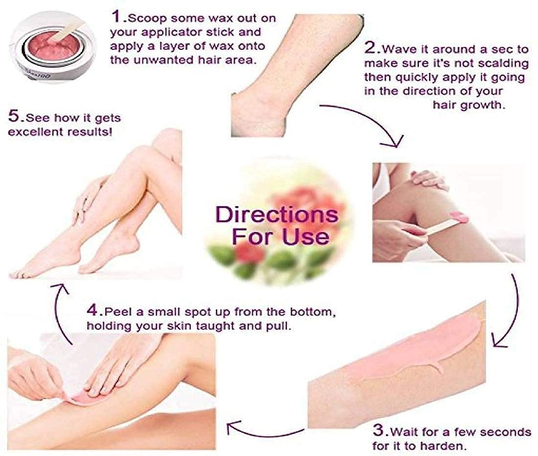 MAPPERZ Hard Wax Beans Hair Removal for Painless Hair Removal, Depilatory Waxing for Face, Eyebrow, Back, Chest, Under Arms, Bikini Areas, Legs - 1 Kg